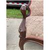 Image 11 : VICTORIAN STYLE GENTLEMAN'S AND LADY'S CARVED WALNUT PARLOR CHAIRS