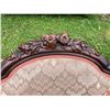 Image 4 : VICTORIAN STYLE GENTLEMAN'S AND LADY'S CARVED WALNUT PARLOR CHAIRS