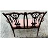 Image 2 : ANTIQUE CHIPPENDALE STYLE MAHOGANY CARVED LOVESEAT