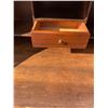 Image 10 : VINTAGE DROP-FRONT SECRETARY DESK WITH DRAWERS