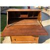 Image 7 : VINTAGE DROP-FRONT SECRETARY DESK WITH DRAWERS