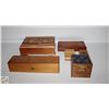 Image 1 : FLAT OF WOODEN TRINKET BOXES