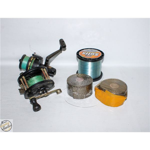 FLAT OF ASSORTED FISHING REELS