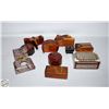Image 1 : FLAT OF ASSORTED WOODEN TRINKET BOXES