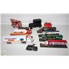 Image 1 : FLAT OF VARIOUS MODEL SEMI TRUCKS, CARS & COKE CAN