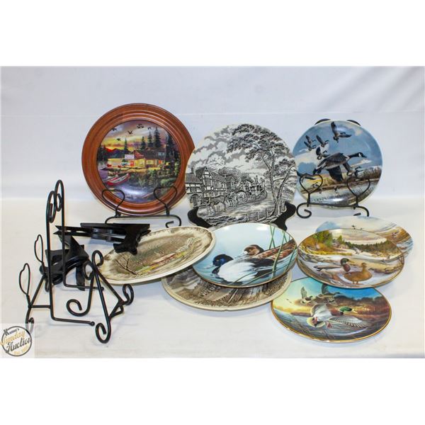 FLAT OF 9 COLLECTOR PLATES