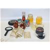 Image 1 : FLAT OF ASSORTED DECOR, ASH TRAYS, SALT & PEPPER