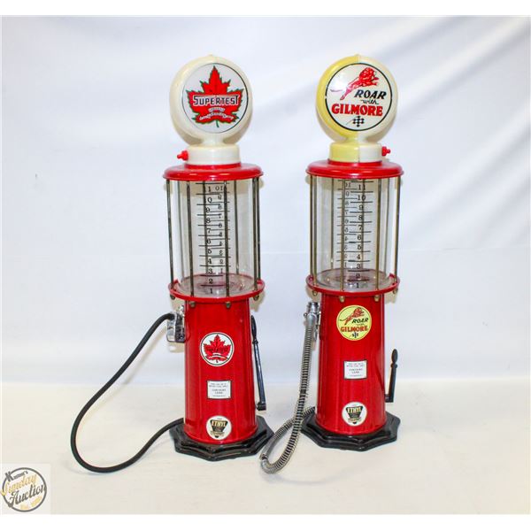LOT OF 2 GAS PUMP LIQOUR DISPENSERS