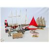 Image 1 : FLAT OF ASSORTED SAIL BOAT MODELS