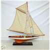 Image 1 : SCALE SAIL BOAT MODEL 25" TALL, 24" LONG