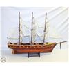 Image 1 : WOODEN MODEL SHIP - CUTTY SARK REPLICA W/ SAILS