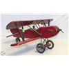 Image 1 : WOODEN BIPLANE MODEL W/ PILOT