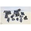 Image 1 : FLAT OF ASSORTED SOAP STONE CARVINGS