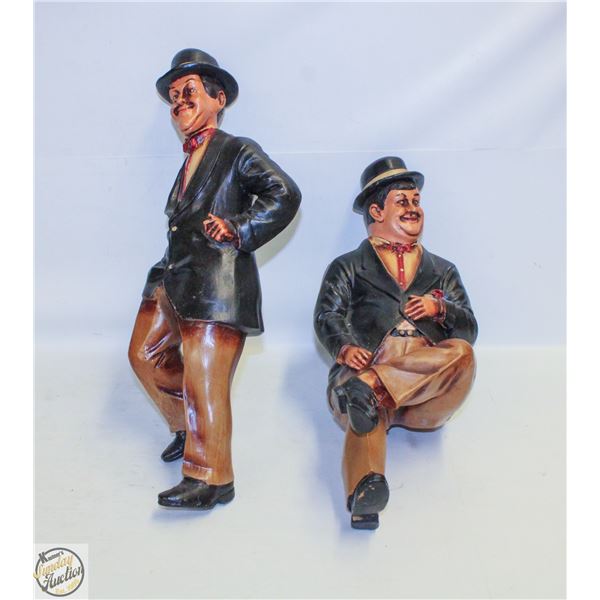 LAUREL & HARDY RESIN FIGURINES