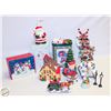 Image 1 : FLAT OF ASSORTED CHIRSTMAS DECORATIONS