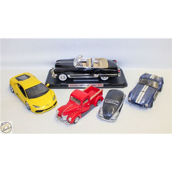 TRAY OF 5 ASSORTED DIECAST CARS