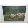 Image 1 : TOTEM POLE IN FOREST PRINT - SIGNED WIRTH 08