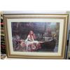 Image 1 : FRAMED & MATTED THE LADY OF SHALOTT PRINT