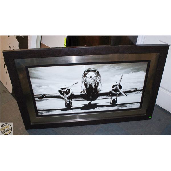 FRAMED & MATTED DOUGLAS DC-3 PRINT 50.5" X 31"