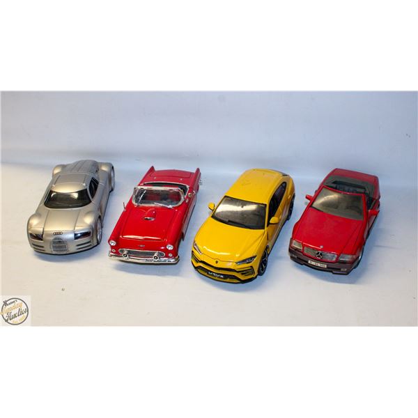 FLAT OF 4 DIECAST CARS