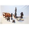 LOT OF IRONWOOD CARVINGS SOLD WITH GENUINE MOTHER
