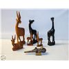 Image 1 : LOT OF CARVED WOOD FIGURES