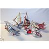 Image 1 : LOT OF BEERCAN FIGURES INCLUDES PLANE AND MORE