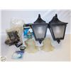 Image 1 : FLAT OF VINTAGE HOUSEHOLD ITEMS INCLUDES SCONCES
