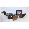 Image 1 : LOT OF CARVED DUCK DECOYS
