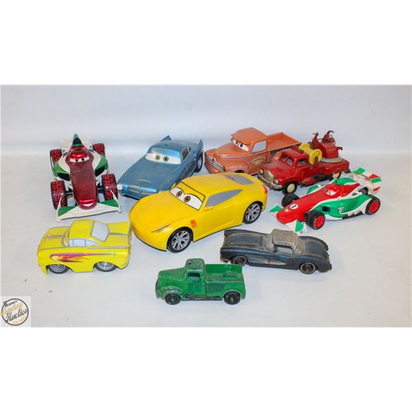 FLAT OF PIXAR'S "CARS" FIGURES