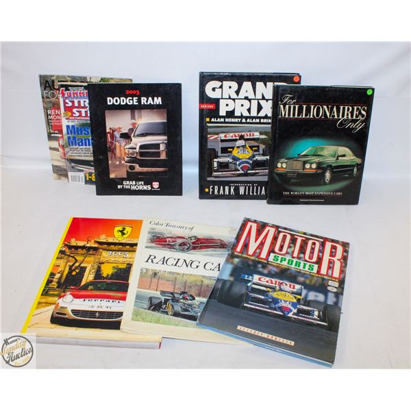 FLAT OF VINTAGE AUTOMOTIVE COLLECTOR BOOKS