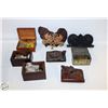 Image 1 : LOT OF VINTAGE TRINKET BOXES WITH CONTENTS INCLUDS