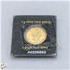 Image 2 : 1G .9999 FINE GOLD ROYAL CANADIAN MINT A0206883