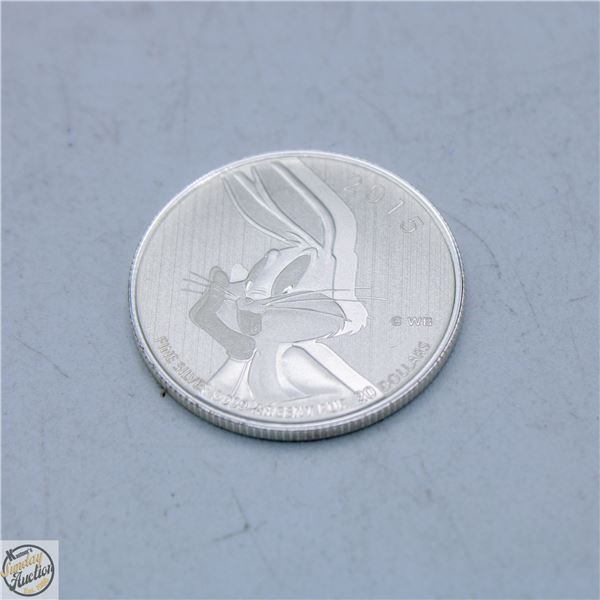 2015 CANADIAN $20.00 FINE SILVER COIN - BUGS BUNNY