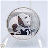 Image 1 : 2016 CHINESE SILVER PANDA COIN .999 SILVER