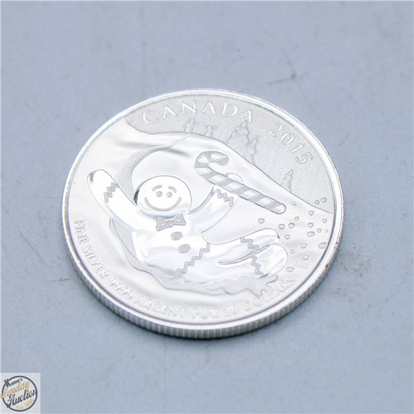 2015 CANADA $20.00 FINE SILVER COIN - GINGERBREAD