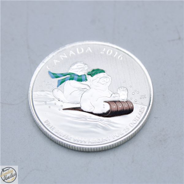 2016 CANADA $25.00 FINE SILVER DOLLAR - CANADA