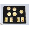 Image 1 : LOT OF GOLD TONE COINS