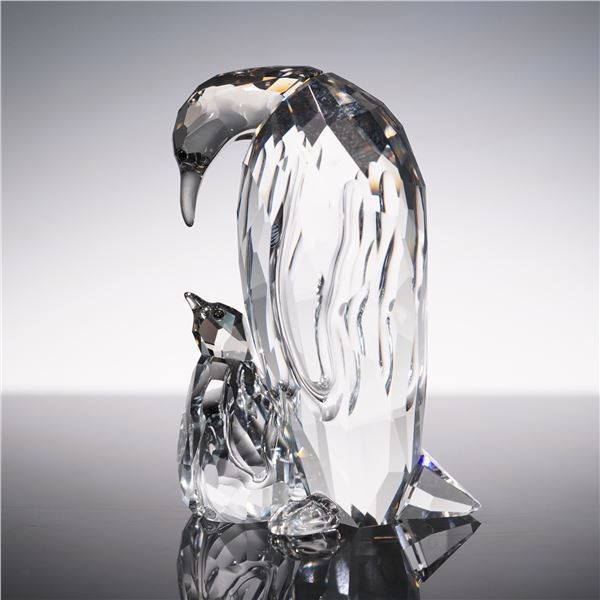 Swarovski Crystal Figurine, Penguin Mother and Baby 5043728