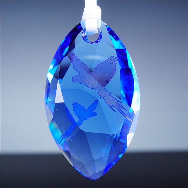 Swarovski Crystal Figurine SCS Ornament Hyacinth Macaws