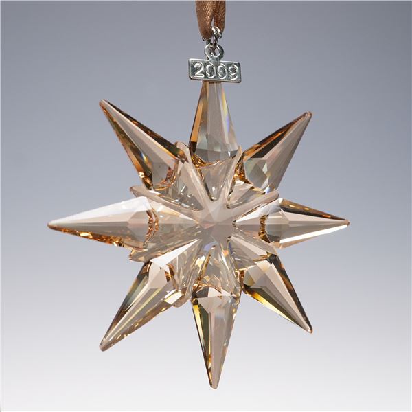 Swarovski Crystal Ornament, 2009 Christmas Ornament Gold SCS 1026761
