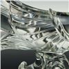 Image 4 : Hand-Blown Art Glass Bird Sculpture with Scroll Base
