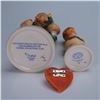 Image 3 : 3pc Goebel Hummel Heart Theme Figurines and Pin