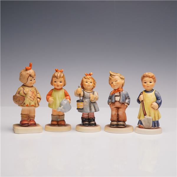 5pc Goebel Hummel Childhood Figurines, Light of Hope and More