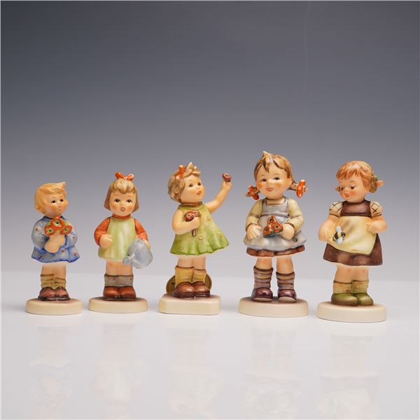 5pc Goebel Hummel Porcelain Figurines