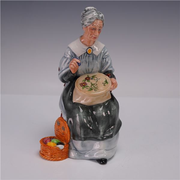 Royal Doulton Figurine, Embroidering HN2855