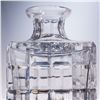 Image 5 : 2pc Geometric Cut Glass Decanter with Faceted Stopper