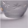 Image 3 : 3pc Cut Glass Creamer and Sugar Set with Sullivans Egg Paperweight