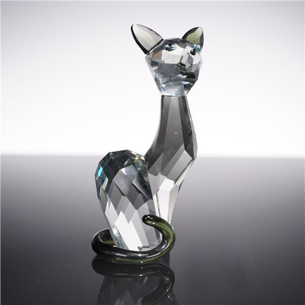 Swarovski Crystal Figurine, Lovlots House of Cats Ines