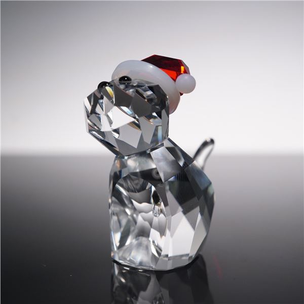 Swarovski Crystal Figurine, Cat with Santa's Hat 5060448